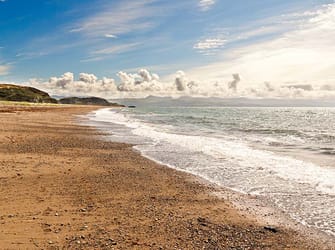 Criccieth Beach in North Wales
